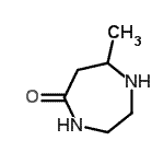 结构式 CAS# 90673-37-3, 7-甲基-1,4-二氮杂环庚-5-酮