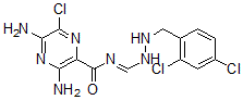 CAS#: 90689-42-2， 3,5-Diamino-6-chloro-N-[[N'-(2,4-dichlorobenzyl)hydrazino]methylene]pyrazinamide