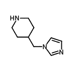 structure of CAS# 90748-03-1, 4-(1H-Imidazol-1-ylmethyl)piperidine;4-(1H-imidazol-1-ylmethyl)piperidine;4-(1H-imidazol-1-ylmethyl)piperidine dihydrochloride
