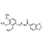 CAS#: 90754-80-6， N'-[(E)-(2,3,4-Trimethoxyphenyl)methylene]-1,3-benzodioxole-5-carbohydrazide