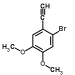 CAS#: 90772-55-7， 1-Bromo-2-ethynyl-4,5-dimethoxybenzene
