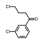 structure of CAS# 90793-58-1, 4-Chloro-1-(3-chlorophenyl)-1-butanone;4-Chloro-1-(3-chlorophenyl)-1-oxobutane;MFCD07699520