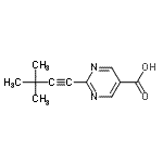 CAS#: 908247-39-2， 2-(3,3-Dimethyl-1-butyn-1-yl)-5-pyrimidinecarboxylic acid