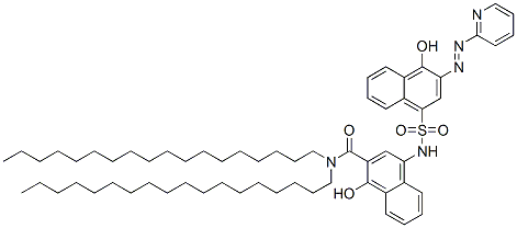 CAS#: 90850-66-1， 1-Hydroxy-4-[[[4-hydroxy-3-(2-pyridylazo)naphthyl]sulphonyl]amino]-N,N-dioctadecylnaphthalene-2-carboxamide