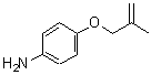 结构式 CAS# 90874-61-6, 4-[(2-甲基-2-丙烯-1-基)氧基]苯胺