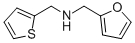 结构式 CAS# 90921-60-1, N-(2-呋喃基甲基)-N-(噻吩-2-基甲基)胺
