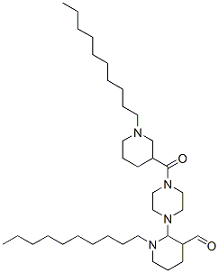 CAS#: 90934-36-4， [4-(1-Decylpiperidine-3-carbonyl)piperazin-1-yl]-(1-decyl-3-piperidyl)methanone