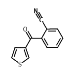 structure of CAS# 909421-73-4, 2-(3-Thienylcarbonyl)benzonitrile;3-(2-cyanobenzoyl)thiophene