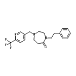 CAS#: 909659-35-4， 4-(2-Phenylethyl)-1-{[6-(trifluoromethyl)-3-pyridinyl]methyl}-1,4-diazepan-5-one