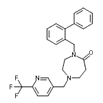 CAS#: 909659-40-1， 4-(2-Biphenylylmethyl)-1-{[6-(trifluoromethyl)-3-pyridinyl]methyl}-1,4-diazepan-5-one