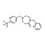 CAS#: 909659-43-4， 4-(2-Pyridinylmethyl)-1-{[6-(trifluoromethyl)-3-pyridinyl]methyl}-1,4-diazepan-5-one