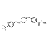 CAS#: 909674-82-4， Methyl 4-{[4-({[6-(trifluoromethyl)-3-pyridinyl]methyl}amino)-1-piperidinyl]methyl}benzoate