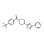 CAS#: 909675-40-7， {4-[3-(3-Pyridinyl)-1,2,4-oxadiazol-5-yl]-1-piperidinyl}[6-(trifluoromethyl)-3-pyridinyl]methanone