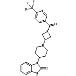 CAS#: 909682-47-9， 1-[1-(1-{[6-(Trifluoromethyl)-3-pyridinyl]carbonyl}-3-azetidinyl)-4-piperidinyl]-1,3-dihydro-2H-benzimidazol-2-one
