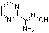 structure of CAS# 90993-49-0, N'-Hydroxy-2-pyrimidinecarboximidamide;2-pyrimidinecarboximidamide, N'-hydroxy-;2-Pyrimidinecarboximidamide, N-hydroxy-;MFCD12093698