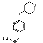 CAS#: 910036-99-6， N-Methyl-1-[6-(tetrahydro-2H-pyran-4-yloxy)-3-pyridinyl]methanamine