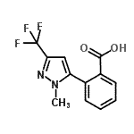 CAS#: 910037-16-0， 2-[1-Methyl-3-(trifluoromethyl)-1H-pyrazol-5-yl]benzoic acid