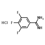 structure of CAS# 910053-71-3, 3,4,5-Trifluorobenzenecarboximidamide hydrochloride (1:1);3,4,5-Trifluorobenzamidine hydrochloride;3,4,5-Trifluorobenzene-1-carboximidamide hydrochloride;MFCD04114452