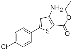 structure of CAS# 91076-94-7, 3-Amino-5-(4-Chlorophenyl)-2-Thiophenecarboxylicacid Ethyl Ester;3-Amino-5-(4-Chlorophenyl)-2-Thiophenecarboxylic Acid Ethyl Ester;3-Amino-5-(4-Chlorophenyl)Thiophene-2-Carboxylic Acid Ethyl Ester;649384_Aldrich
