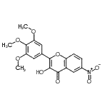 CAS#: 910806-73-4， 3-Hydroxy-6-nitro-2-(3,4,5-trimethoxyphenyl)-4H-chromen-4-one