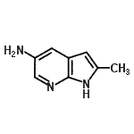 structure of CAS# 910818-29-0, 2-Methyl-1H-pyrrolo[2,3-b]pyridin-5-amine;1H-Pyrrolo[2,3-b]pyridin-5-amine,2-methyl-;2-Methyl-1H-Pyrrolo[2,3-b]pyridin-5-amine;2-Methyl-1H-pyrrolo[2,3-b]pyridin-5-ylamine