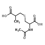 CAS#: 910898-81-6， 3-(2-acetamido-3-hydroxy-3-oxo-propyl)sulfanyl-2-methyl-propanoic acid