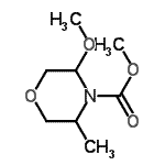 CAS#: 911222-23-6， Methyl 3-methoxy-5-methyl-4-morpholinecarboxylate