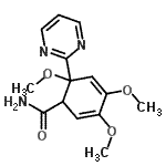 CAS#: 911832-18-3， 3,4,6-Trimethoxy-6-(2-pyrimidinyl)-2,4-cyclohexadiene-1-carboxamide