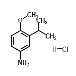 CAS#: 91251-43-3， 3-Isopropyl-4-methoxyaniline hydrochloride (1:1)