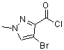 结构式 CAS# 912569-70-1, 4-溴-1-甲基-1H-吡唑-3-甲酰氯