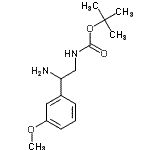 CAS#: 912762-85-7， 2-Methyl-2-propanyl [2-amino-2-(3-methoxyphenyl)ethyl]carbamate