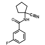 CAS#: 912770-81-1， N-(1-Cyanocyclopentyl)-3-fluorobenzamide