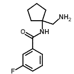 CAS#: 912770-90-2， N-[1-(Aminomethyl)cyclopentyl]-3-fluorobenzamide
