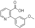 结构式 CAS# 912773-03-6, 2-(3-甲氧基苯基)烟酸
