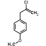 structure of CAS# 91284-04-7, 1-(2-Chloro-2-propen-1-yl)-4-methoxybenzene;2-Chloro-3-(4-methoxyphenyl)-1-propene
