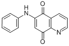 structure of CAS# 91300-60-6, 6-(Phenylamino)-5,8-Quinolinedione;6-(Phenylamino)Quinoline-5,8-Quinone;Kbio3_001009;Kbio3_001010