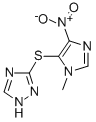 CAS 登录号：91300-62-8， 3-((1-甲基-4-硝基-5-咪唑基)硫代)-1H-1,2,4-三唑