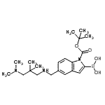 CAS#: 913388-72-4， [5-({[3-(Dimethylamino)-2,2-dimethylpropyl]amino}methyl)-1-{[(2-methyl-2-propanyl)oxy]carbonyl}-1H-indol-2-yl]boronic acid