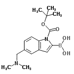 CAS#: 913388-74-6， (5-[(Dimethylamino)methyl]-1-{[(2-methyl-2-propanyl)oxy]carbonyl}-1H-indol-2-yl)boronic acid