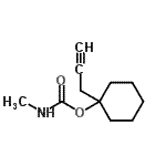 CAS 登录号：91340-02-2， 1-(2-丙炔-1-基)环己基甲基氨基甲酸酯