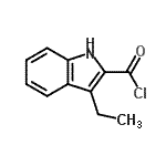 CAS#: 91348-90-2， 3-Ethyl-1H-indole-2-carbonyl chloride