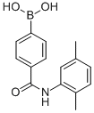 structure of CAS# 913835-40-2, B-[4-[[(2,5-Dimethylphenyl)Amino]Carbonyl]Phenyl]-Boronic Acid;4-[(2,5-Dimethylphenyl)Carbamoyl]Benzeneboronic Acid 96%;4-[(2,5-Dimethylphenyl)Carbamoyl]Benzeneboronic Acid;4-(2,5-DIMETHYLPHENYLCARBAMOYL)PHENYLBORONIC ACID
