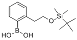 structure of CAS# 913835-62-8, B-[2-[2-[[(1,1-Dimethylethyl)Dimethylsilyl]Oxy]Ethyl]Phenyl]-Boronic Acid;2-[2-(Tert-Butyldimethylsilyloxy)Ethyl]Benzeneboronic Acid 96%;2-[2-(TERT-BUTYLDIMETHYLSILYLOXY)ETHYL]BENZENEBORONIC ACID 96;2-[2-(Tert-Butyldimethylsiloxy)Ethyl]Benzeneboronic Acid, 96%