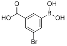 结构式 CAS# 913835-73-1, 3-硼酸基-5-溴-苯甲酸