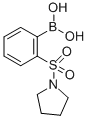 结构式 CAS# 913835-83-3, B-[2-(1-吡咯烷基磺酰基)苯基]-硼酸