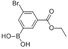 structure of CAS# 913835-88-8, 3-Borono-5-Bromo-Benzoic Acid 1-Ethyl Ester;3-Bromo-5-(Ethoxycarbonyl)Benzeneboronic Acid 97%;3-BROMO-5-(ETHOXYCARBONYL)BENZENEBORONIC ACID 97;3-BROMO-5-(ETHOXYCARBONYL)BENZENEBORONIC ACID