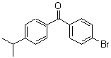 结构式 CAS# 91404-24-9, (4-溴苯基)(4-异丙基苯基)甲酮