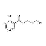 结构式 CAS# 914203-36-4, 5-氯-1-(2-氯-3-吡啶基)-1-戊酮