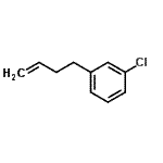 structure of CAS# 91426-46-9, 1-(3-Buten-1-yl)-3-chlorobenzene;1-(But-3-en-1-yl)-3-chlorobenzene;3-Homoallylchlorobenzene;4-(3-Chlo<wbr>rophenyl)<wbr>but-1-ene<wbr>, 1-(But-<wbr>3-en-1-yl<wbr>)-3-chlor<wbr>obenzene,<wbr> 3-Homoal<wbr>lylchloro<wbr>benzene