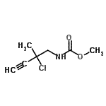 CAS#: 91434-62-7， Methyl (2-chloro-2-methyl-3-butyn-1-yl)carbamate